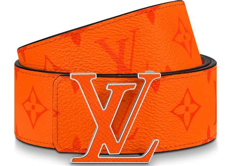 orange louis vuitton belt